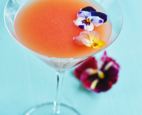 Drinks & Cocktails with Edible Flower